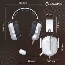 Гарнітура GAMEPRO Genesis Hunter White (HS1350W)
