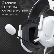 Гарнітура GAMEPRO Genesis Hunter White (HS1350W)