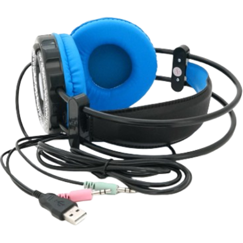 Гарнітура JEDEL GH-217 Black/Blue Конструкція повнорозмірні (повний обхват вуха)