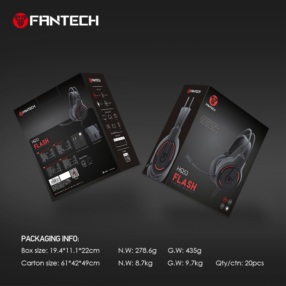 В интернет магазине Гарнитура FANTECH HQ53 FLASH Black