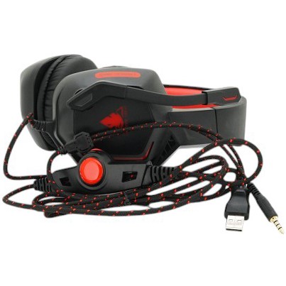 Гарнітура JEDEL Black/Red (GH-233) Конструкція повнорозмірні (повний обхват вуха)