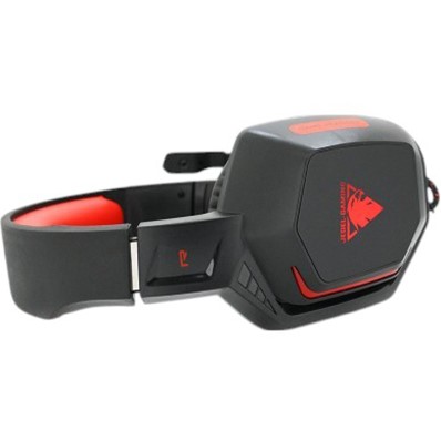 Гарнітура JEDEL Black/Red (GH-233) Додатково Мікрофон на поворотній штанзі, що регулюється по висоті; Розмір мікрофона: 6.0 x 2.7 мм