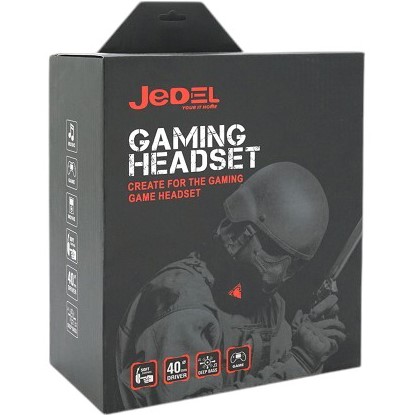 Гарнітура JEDEL Black/Silver (GH-220) Конструкція повнорозмірні (повний обхват вуха)