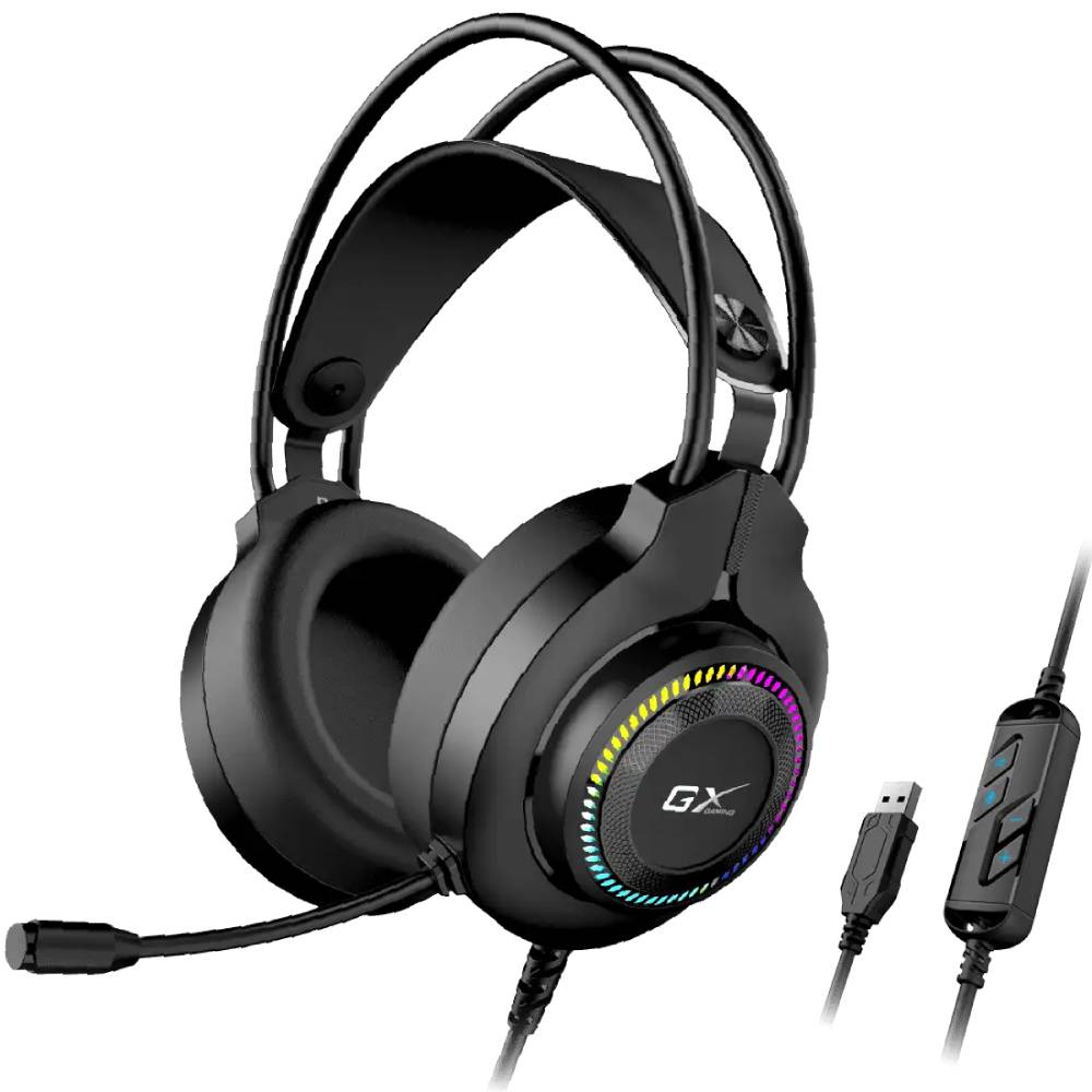 Гарнітура GENIUS HS-GX580U Black Клас геймерська