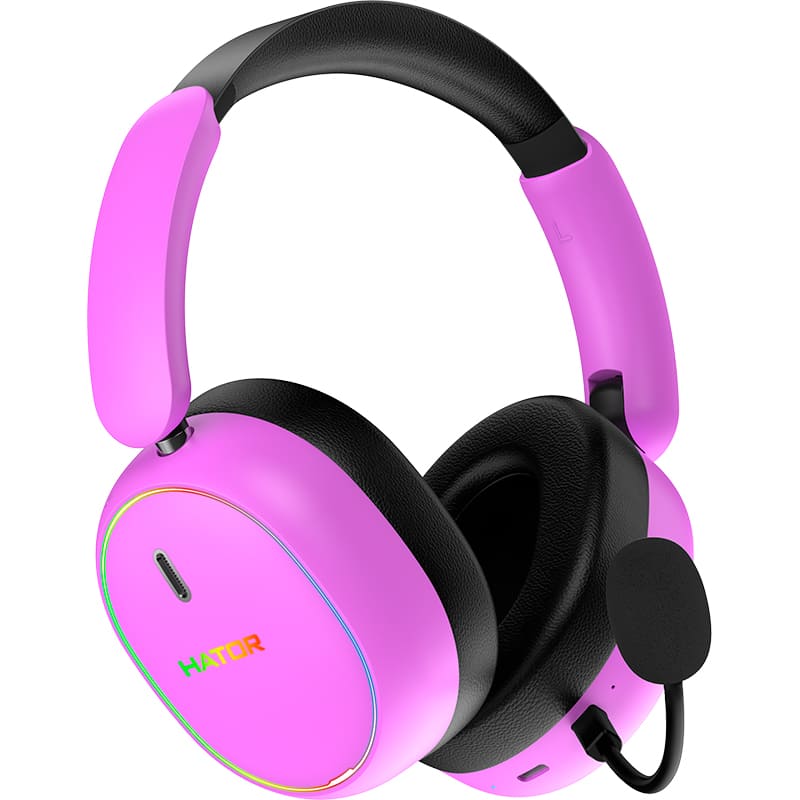 Гарнитура HATOR PHOENIX 2 Hi-Res Wireless Cyber Violet (ESH42) Дополнительно Hi-Res сертификация; Поддержка приложения HATOR SyncHUB; Аккумулятор 850 мАч; Время зарядки 4 часа; Время работы в беспроводном режиме до 45 часов