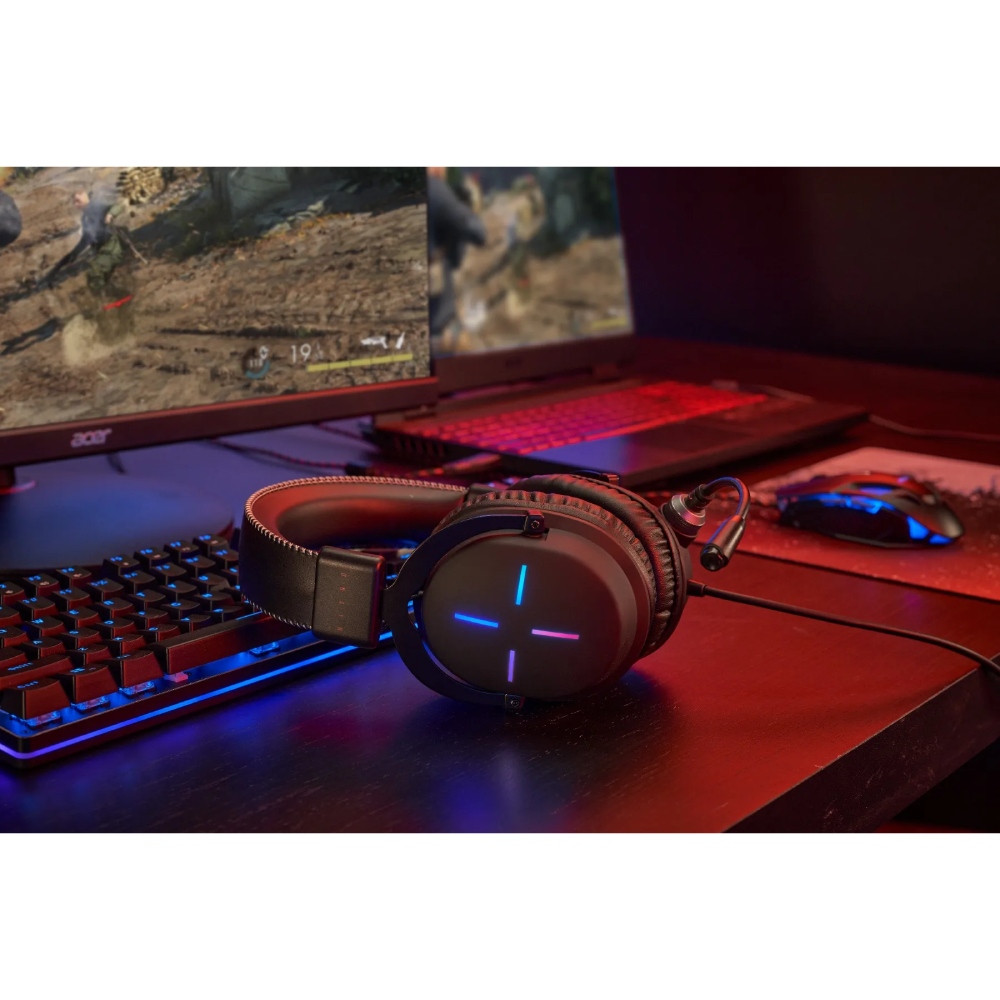 Гарнітура ACER NITRO II NHW200 Black (GP.HDS11.02E) Конструкція повнорозмірні (повний обхват вуха)