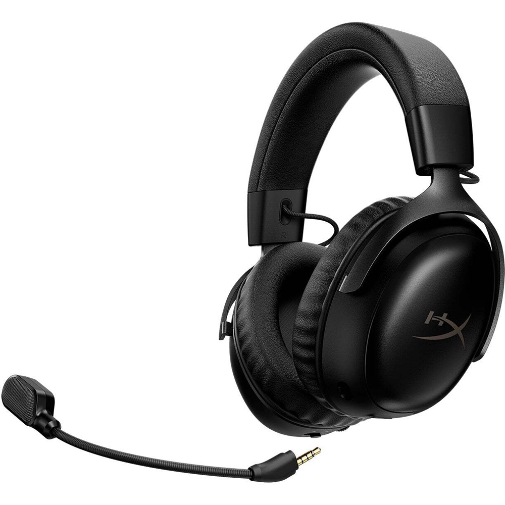 Гарнітура HYPERX Cloud III S Wireless Black (A59YZAA) Додатково Сумісність: ПК, Mac, PS5, Nintendo Switch, мобільні пристрої; DTS Headphone: X 7.1; адіус дії: до 20 м; Опції: відповідь на дзвінок, програвач, регулювання гучності; Час роботи: 120 год (2,4 ГГц), 200 год (Bluetooth); Час заряджання: 5 год
