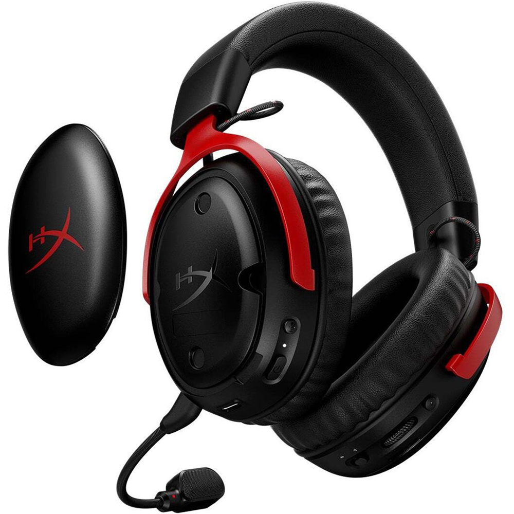 Гарнітура HYPERX Cloud III S Wireless Black-Red (A59Z0AA) Конструкція повнорозмірні (повний обхват вуха)