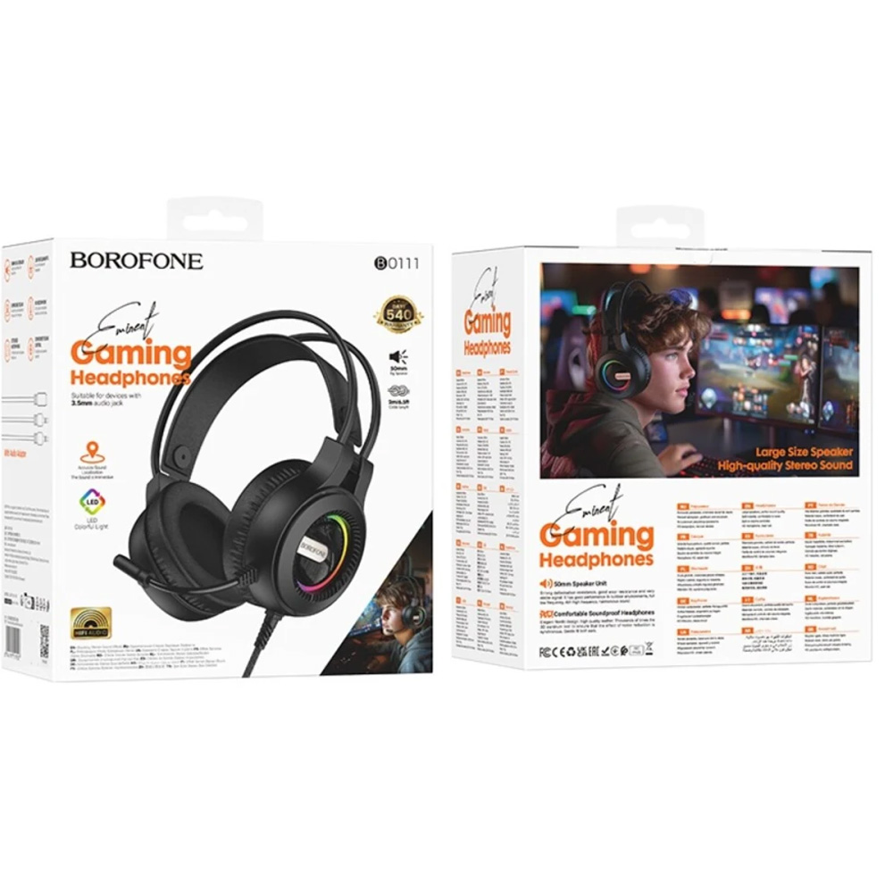 Гарнітура BOROFONE BO111 Black (6941991119507) Конструкція накладні (накладаються на вухо)