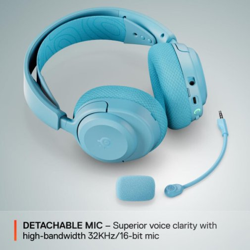 Гарнітура STEELSERIES Arctis Nova 3P MultiPlatform Aqua (61688) Кріплення дуга (над головою)