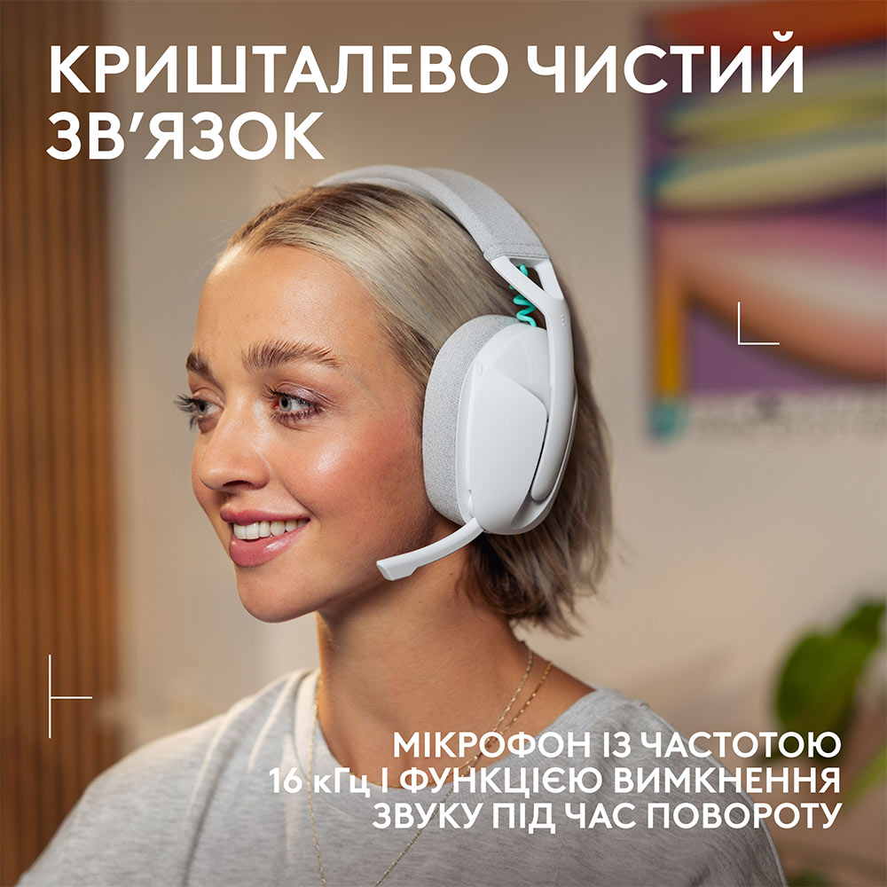 Гарнитура LOGITECH G321 LIGHTSPEED White (981-001569) Класс геймерская