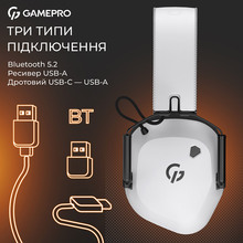 Гарнітура GAMEPRO Genesis Mercury Pro 3-Mode (HSW120W)
