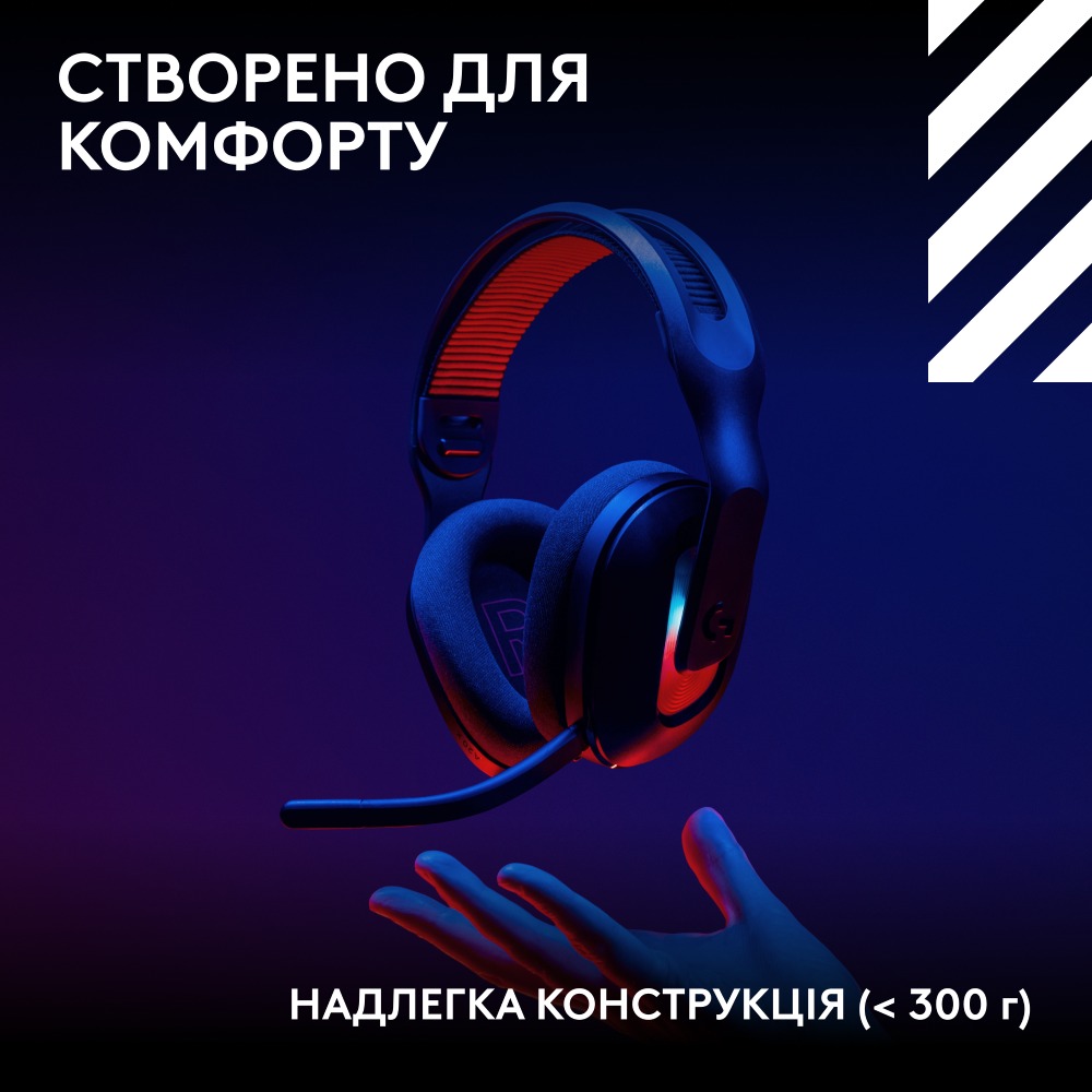 Гарнітура LOGITECH G ASTRO A20 X LIGHTSPEED Wireless Console Gaming with PLAYSYNC AUDIO Black (939-002247) Додатково PLAYSYNC Audio (2 системи одночасно); LIGHTSYNC RGB з 16,8 млн кольорів; Blue VO!CE; 40 мм PRO-G драйвери; MixAmp; G HUB налаштування; Сумісність: PS5, Xbox Series X