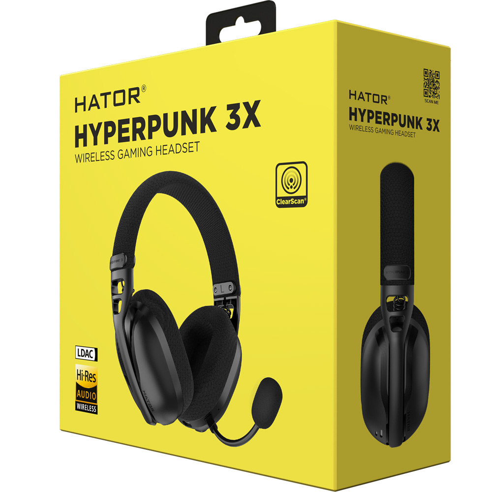 Внешний вид Гарнитура HATOR HYPERPUNK 3X Hi-Res Вlack (ESH14)