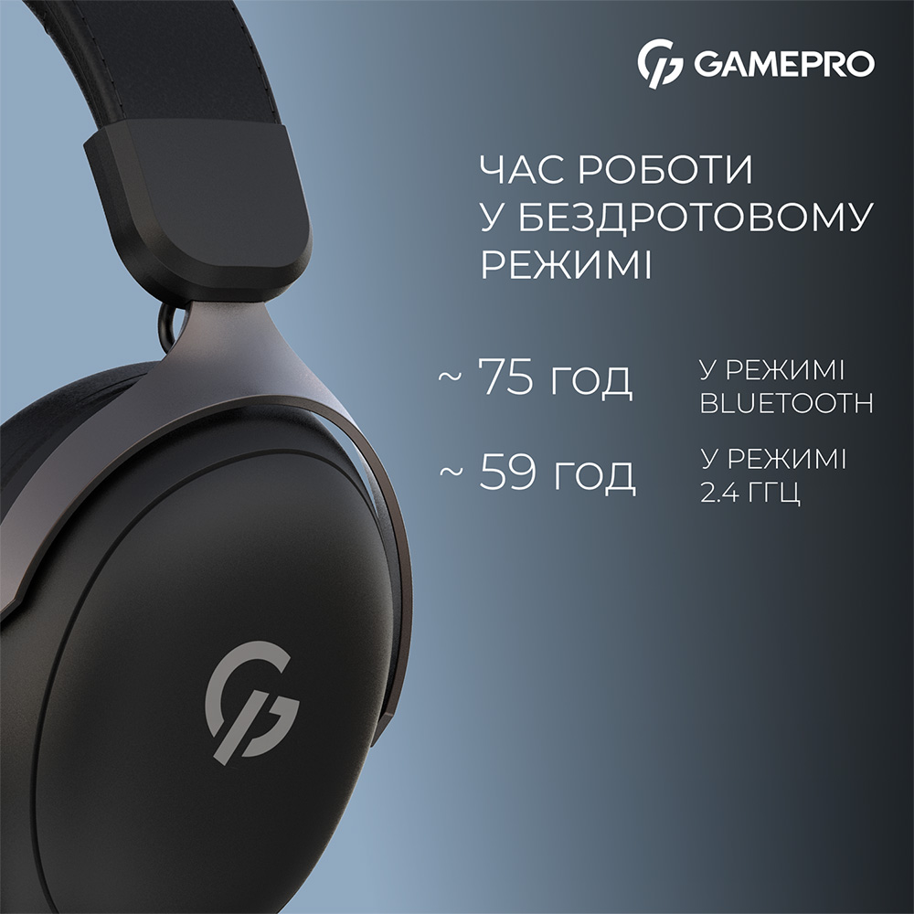Зображення Гарнітура GAMEPRO Asgard Freya Pro Black (HSW201B)