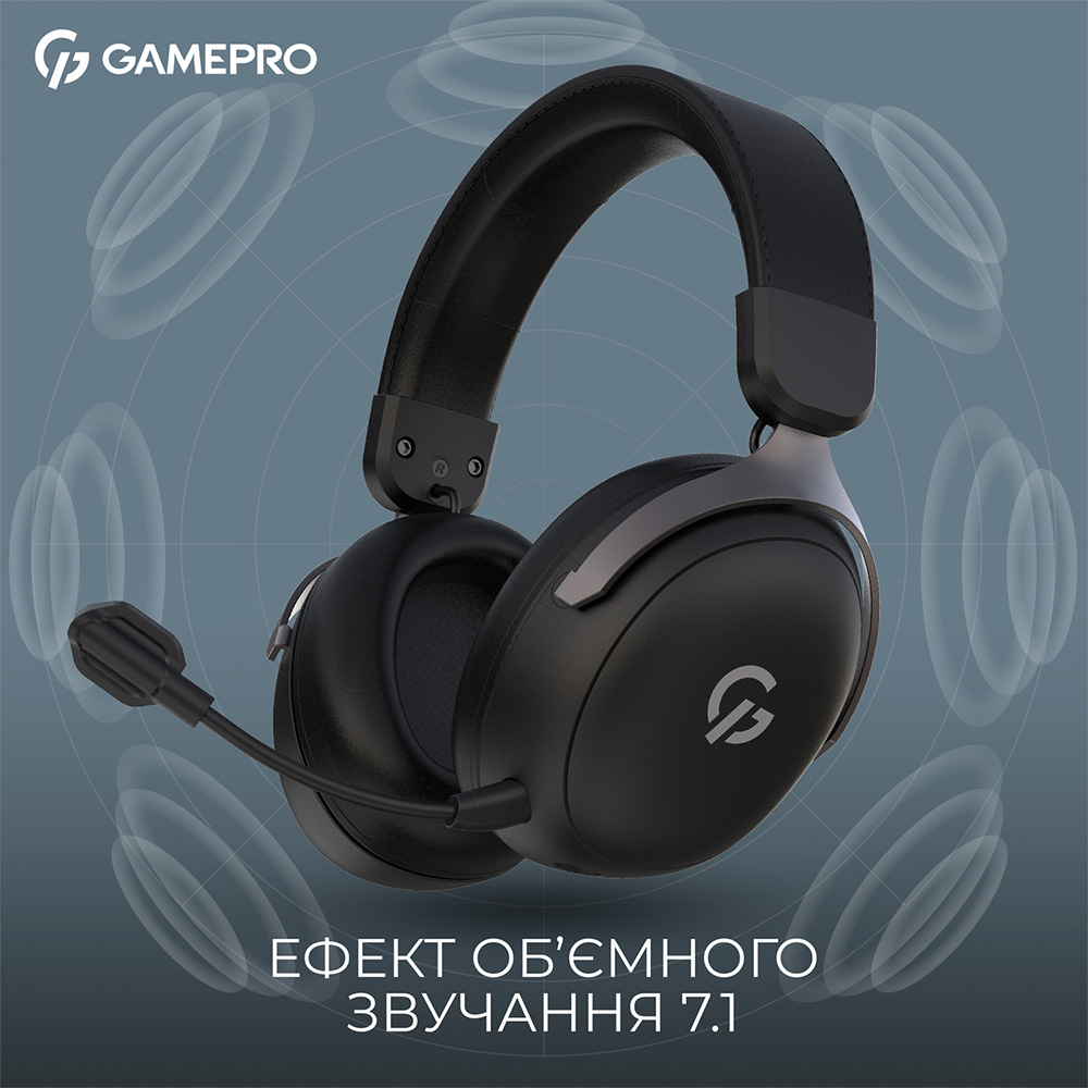 Зовнішній вигляд Гарнітура GAMEPRO Asgard Freya Pro Black (HSW201B)