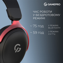 Гарнітура GAMEPRO Asgard Freya Pro Black/Red (HSW201BR)