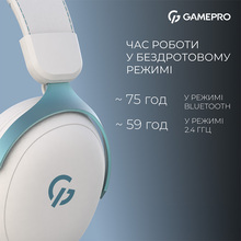 Гарнитура GAMEPRO Asgard Freya Pro White/Blue (HSW201WB)