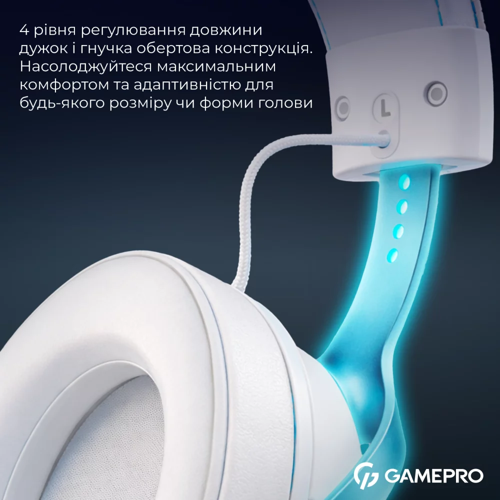 Фото 14 Гарнитура GAMEPRO Asgard Freya Pro White/Blue (HSW201WB)