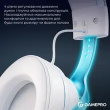 Гарнитура GAMEPRO Asgard Freya Pro White/Blue (HSW201WB)