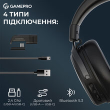 Гарнітура GAMEPRO Asgard Skadi Black (HSW191B)