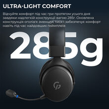 Гарнітура GAMEPRO Asgard Skadi Black (HSW191B)