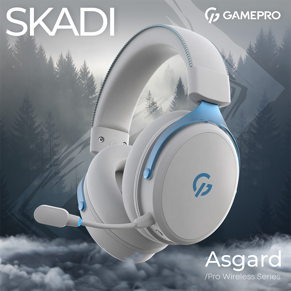 Гарнитура GAMEPRO Asgard Skadi White/Blue (HSW191WB) Особенности съемный кабель