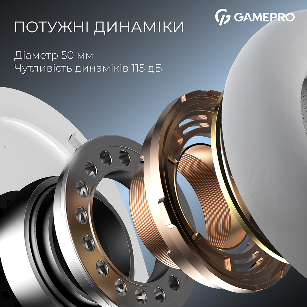 Покупка Гарнитура GAMEPRO Asgard Skadi White/Blue (HSW191WB)