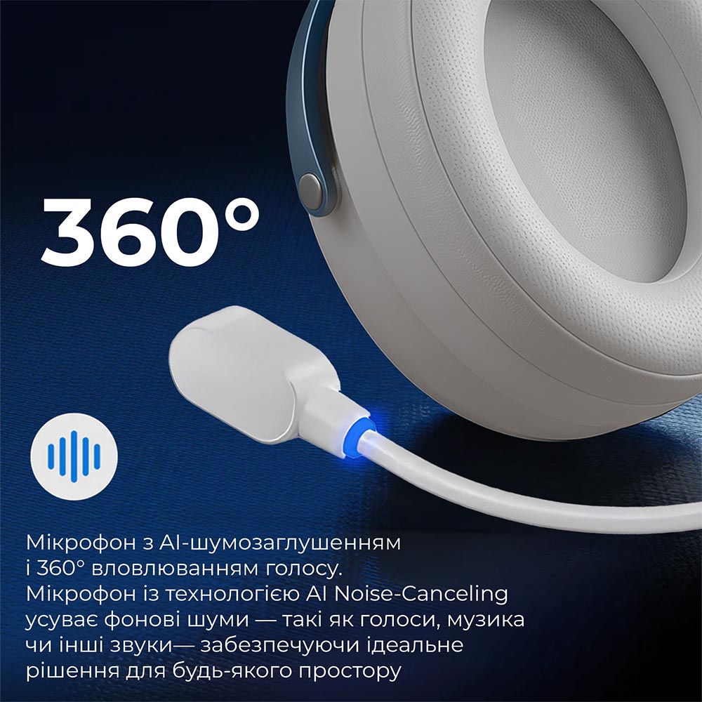 Фото 15 Гарнитура GAMEPRO Asgard Skadi White/Blue (HSW191WB)