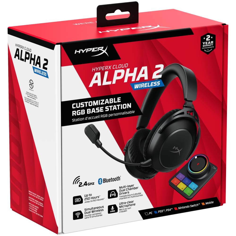 Гарнітура HYPERX Cloud Alpha 2 Wireless Black (AJ5C7AA) В Україні Гарнітура HYPERX Cloud Alpha 2 Wireless Black (AJ5C7AA)