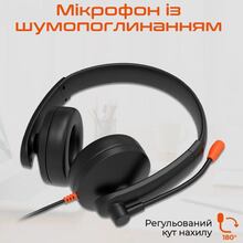 Гарнітура MEETION MT-HP003U-A Black/Orange Гарнітура MEETION MT-HP003U-A Black/Orange