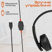 Гарнітура MEETION MT-HP003U-A Black/Orange Гарнітура MEETION MT-HP003U-A Black/Orange