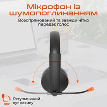 Гарнітура MEETION MT-BTH003MIC-A Black/Orange Гарнітура MEETION MT-BTH003MIC-A Black/Orange
