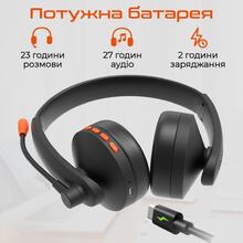Гарнітура MEETION MT-BTH003MIC-A Black/Orange Гарнітура MEETION MT-BTH003MIC-A Black/Orange