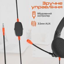 Гарнітура MEETION MT-HP003-A Black/Orange Гарнітура MEETION MT-HP003-A Black/Orange