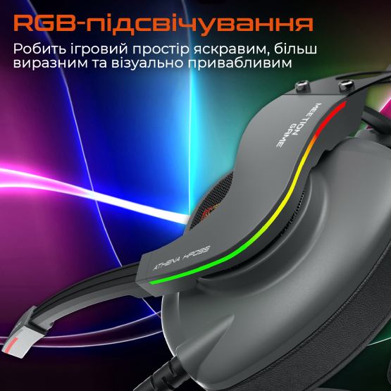 Гарнітура MEETION MT-HP099-A Black/Orange Гарнітура MEETION MT-HP099-A Black/Orange Кріплення дуга (над головою)