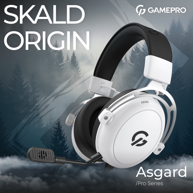 Замовити Гарнітура GAMEPRO Asgard Skald Origin White (HS850W)