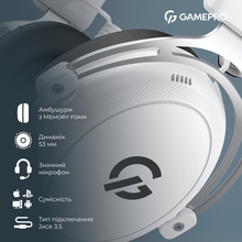 Гарнітура GAMEPRO Asgard Skald Origin White (HS850W)