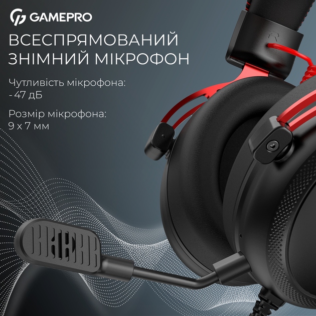 В Україні Гарнітура GAMEPRO Asgard Skald Origin Black/Red (HS850BR)