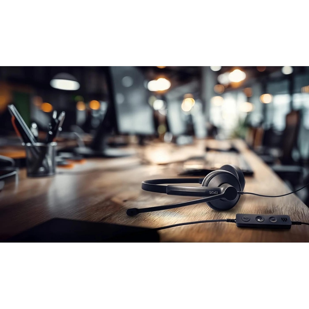 Внешний вид Гарнитура EPOS Impact 100 MS Stereo USB-C+A Black (1001421)