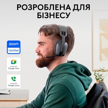 Гарнітура LOGITECH ZONE VIBE Wireless UC Wireless GRAPHITE (981-001199)