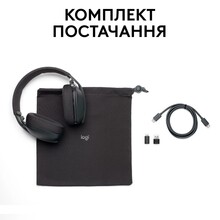 Гарнітура LOGITECH ZONE VIBE Wireless UC Wireless GRAPHITE (981-001199)