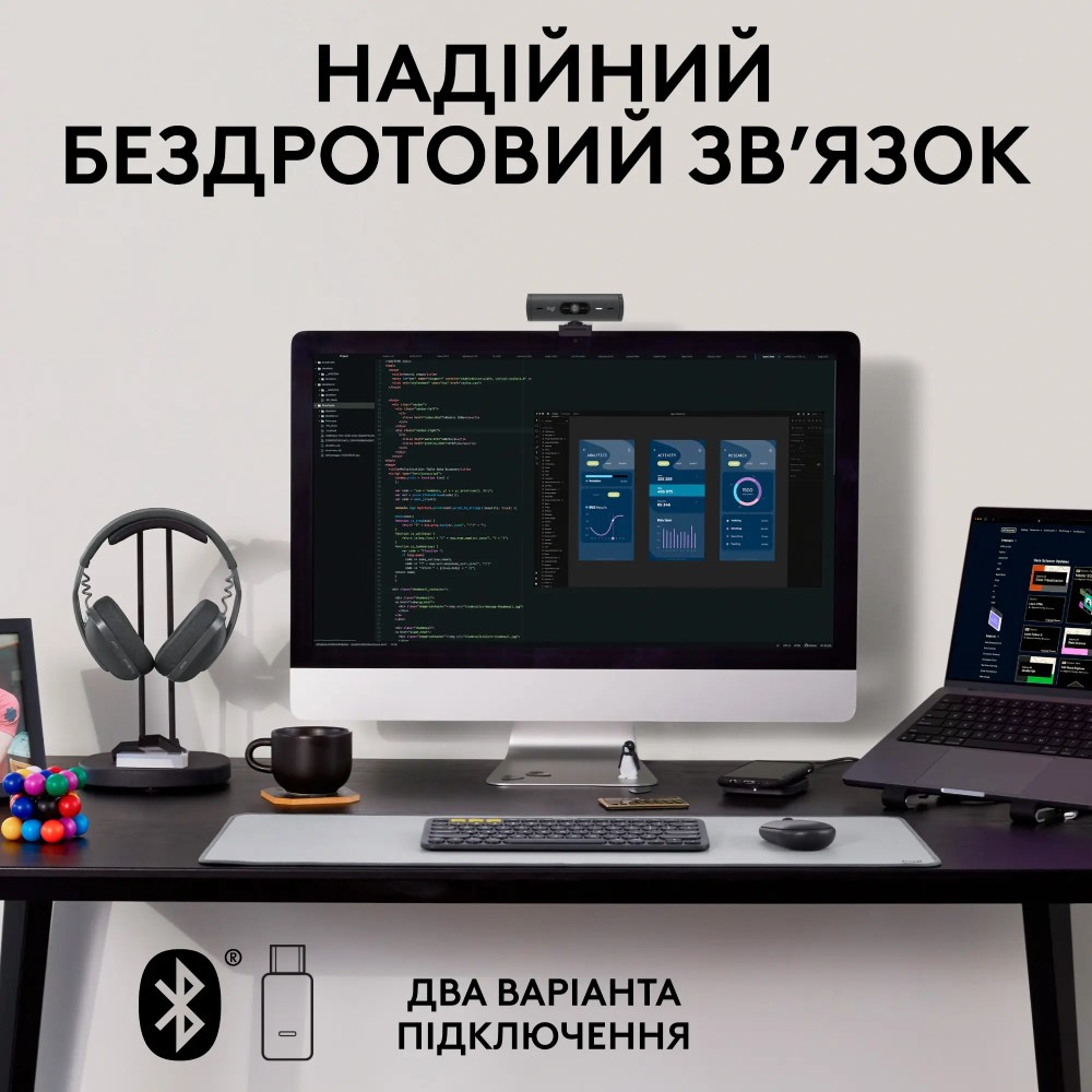 Фото Гарнітура LOGITECH ZONE VIBE Wireless UC Wireless GRAPHITE (981-001199)