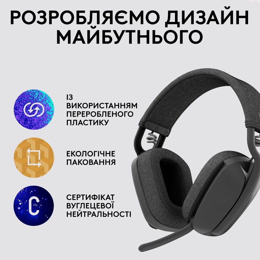 Покупка Гарнітура LOGITECH ZONE VIBE Wireless UC Wireless GRAPHITE (981-001199)