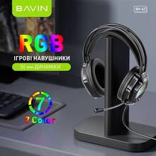 Гарнитура BAVIN BH-62 GAMING Hi-Res RGB LIGHT Black (HB-BH-62-BK)