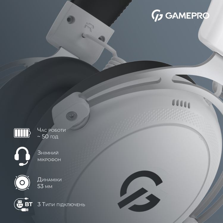 В Украине Гарнитура GAMEPRO Asgard Skald White (HSW160W)