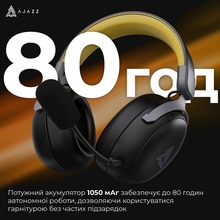 Гарнитура AJAZZ AHM08 MAX 3-Mode Black (AHM08-MAX-BGY)