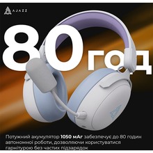 Гарнітура AJAZZ AHM08 MAX 3-Mode White (AHM08-MAX-PWB)