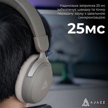 Гарнитура AJAZZ AHM08 MAX 3-Mode Grey (AHM08-MAX-GW)