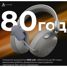 Гарнитура AJAZZ AHM08 MAX 3-Mode Grey (AHM08-MAX-GW)